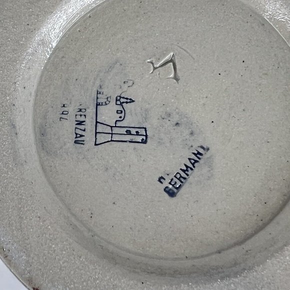 Vintage Alt Grenzau Beer Stein Pottery Cobalt Blue Salt Glaze Made West Germany - Picture 7 of 12